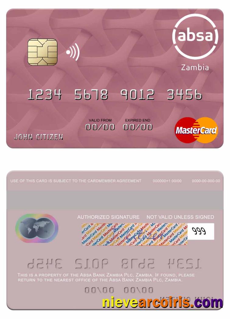 Zambia Absa Bank Zambia Plc mastercard